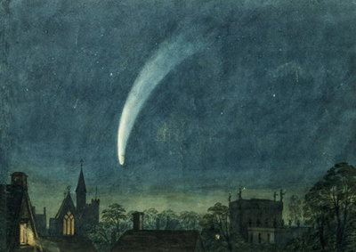 Fine Art Print of Donati's Comet over Balliol College by William of Oxford