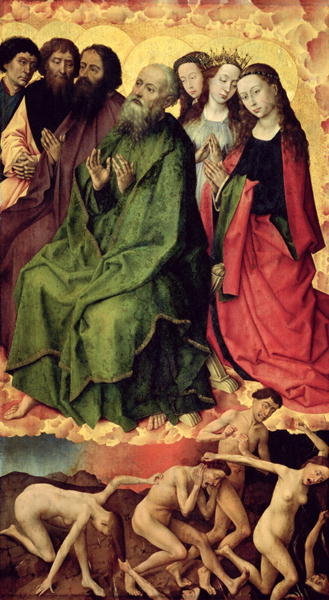 Fine Art Print of The Last Judgement, the entrance of the damned into hell, c.1445-50 by Rogier van der Weyden