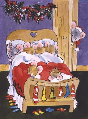 Six in a Bed by Diane Matthes - print