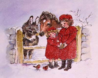 Feeding the Robins by Diane Matthes - print