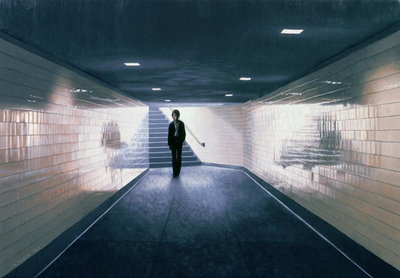 Fine Art Print of Man Entering Subway Station, 1983 by Max Ferguson