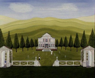 The Croquet Lawn by Mark Baring - print