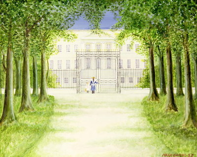 French Chateau, 1982 by Mark Baring - print