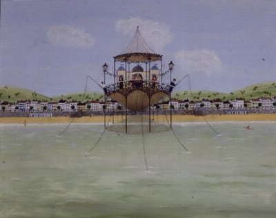 Fishing from the Pier by Mark Baring - print