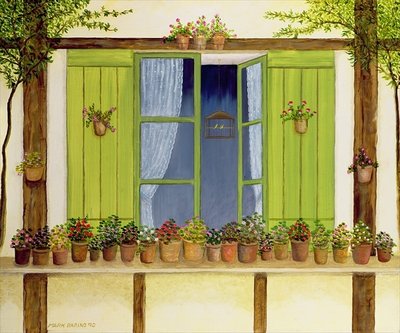 Chasant des Canari, 1990 by Mark Baring - print