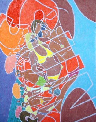 Sun, 1989 (oil on canvas) by Michael Buhler - print