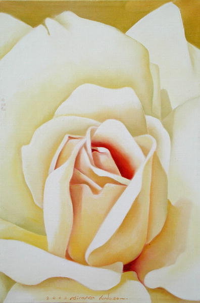The Rose, 2002 (oil on canvas) by Myung-Bo Sim - print