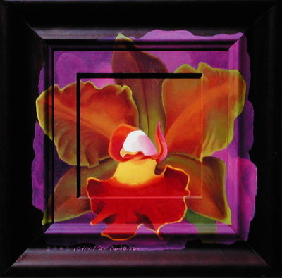 An Attractive Flower, 2002 (oil on canvas) by Myung-Bo Sim - print