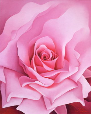 The Rose, 2001 (oil on canvas) by Myung-Bo Sim - print