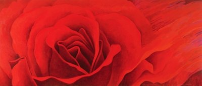 The Rose, in the Festival of Light, 1995 (acrylic on canvas) by Myung-Bo Sim - print