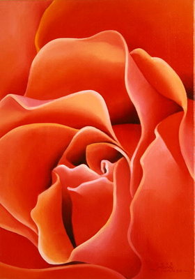 The Rose, 2003 (oil on canvas) by Myung-Bo Sim - print