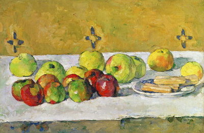 Fine Art Print of Apples and Biscuits, c.1877 by Paul Cezanne