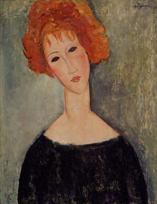 Fine Art Print of Red Head by Amedeo Modigliani