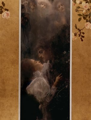 Fine Art Print of Love, 1895 by Gustav Klimt