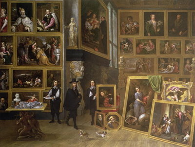 Fine Art Print of The Picture Gallery of Archduke Leopold Wilhelm by David the Younger Teniers