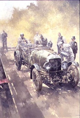 Pit Stop in the Sunlight, 1994 (oil on canvas) by Peter Miller - print
