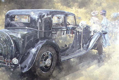 Reflections at Althorp, 1994 (oil on canvas) by Peter Miller - print