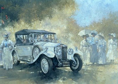 The White Tourer, 1994 (oil on canvas) by Peter Miller - print