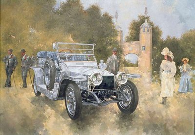 The Silver Ghost AX201, 1996 (oil on canvas) by Peter Miller - print