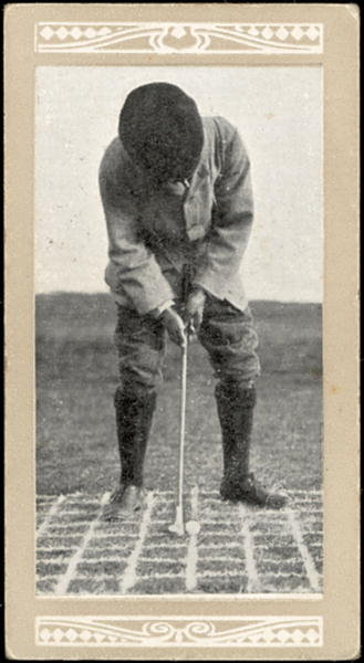 Fine Art Print of W.J. Travis, Putting, no.49 from a series of 'Marsuma's Cigarettes' cards by English School