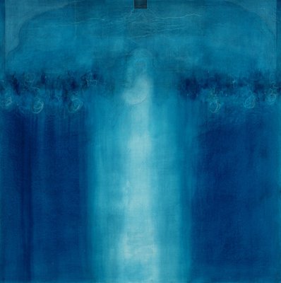 Untitled blue painting, 1995 (oil on canvas) by Charlie Millar - print