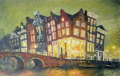 Fine Art Print of Bright Lights, Amsterdam, 2000 by Antonia Myatt