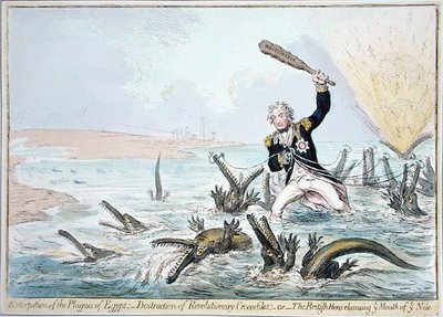 Fine Art Print of Extirpation of the Plagues of Egypt, published by Hannah Humphrey in 1798 by James Gillray