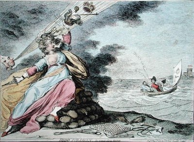 Fine Art Print of Dido Forsaken, published by S.W. Fores in 1787 by James Gillray