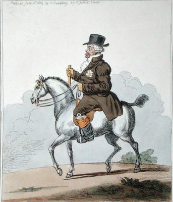 Fine Art Print of A Scotch Poney, commonly call'd a Galloway, published by Hannah Humphrey in 1803 by James Gillray