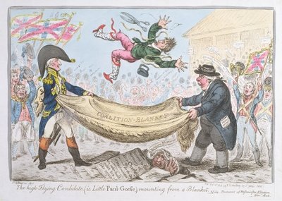 Fine Art Print of The high flying Candidate by James Gillray