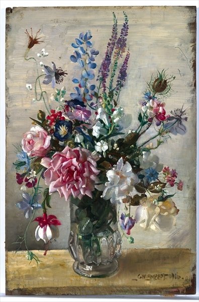 Fine Art Print of A Garden Bunch, 1916 by George Washington Lambert