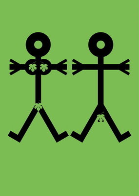 Fine Art Print of Adam and Eve Icon, 2006 by Thisisnotme