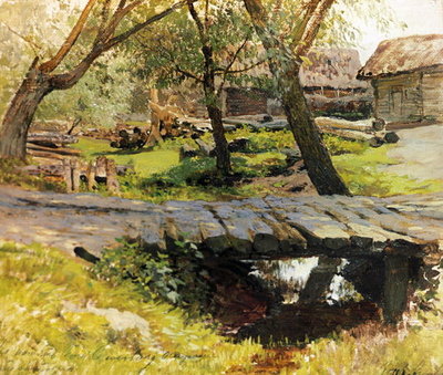 Fine Art Print of A Bridge in Savvinskaya Sloboda by Isaak Ilyich Levitan