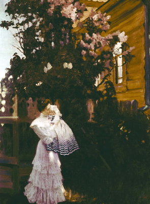 Fine Art Print of Lilacs by Boris Mikhailovich Kustodiev