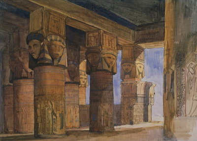 Fine Art Print of Temple of Denderah, Upper Egypt by William James Muller