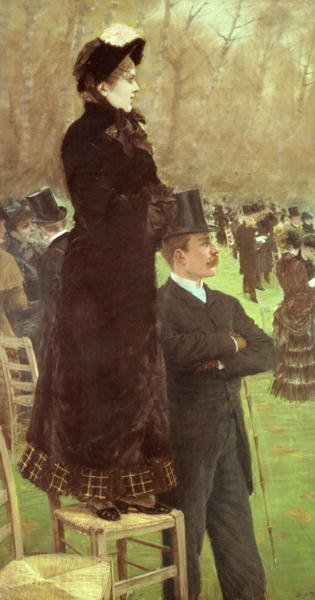 Fine Art Print of The Races at Auteuil, Paris by Giuseppe or Joseph de Nittis