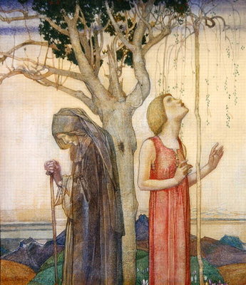 Fine Art Print of Youth and Age, 1923 by Edward Reginald Frampton