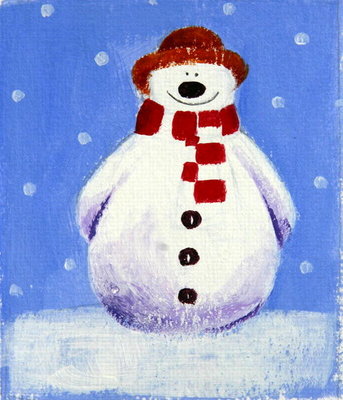 Fine Art Print of Snowman, 2001 by Alex Smith-Burnett