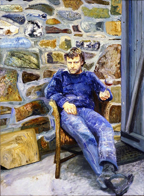 Fine Art Print of Portrait of Peter Reading, 1989 by Peter Edwards