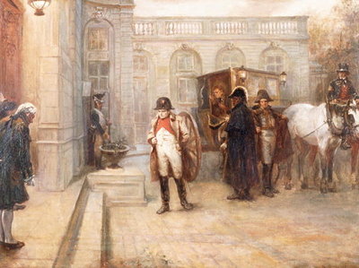 Fine Art Print of Napoleon after Waterloo by Robert Alexander Hillingford