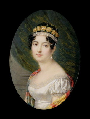 Fine Art Print of Portrait Miniature of the Empress Josephine by Andre Leon Larue