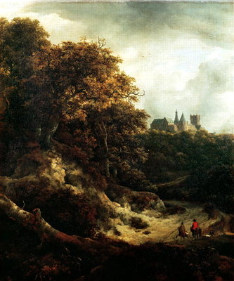 Fine Art Print of Castle at Bentheim, 1651 by Jacob Isaaksz. or Isaacksz. van Ruisdael