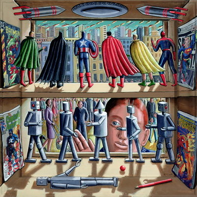 Fine Art Print of Super Robotic by P.J. Crook