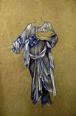 Fine Art Print of Study for the Third Standing Winged Angel by Evelyn De Morgan