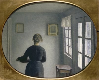 Fine Art Print of Interior, 1910 by Vilhelm Hammershoi