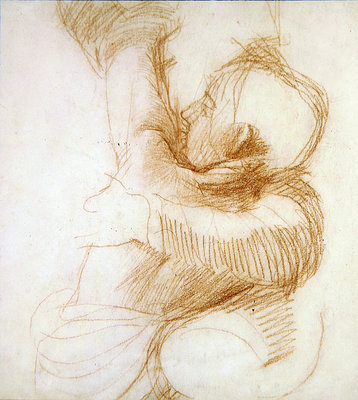 Fine Art Print of Mother and Child, c.1851 by Alfred George Stevens