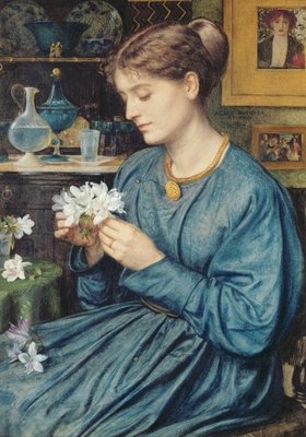 Fine Art Print of Portrait of Agnes Poynter, 1867 by Sir Edward John Poynter