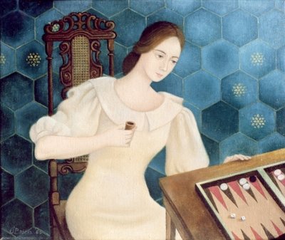 Tric Trac (oil on canvas) by Patricia O'Brien - print