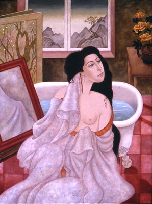 After the Bath, 1999 (oil on canvas) by Patricia O'Brien - print