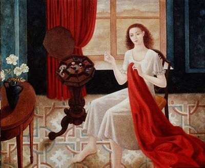 Sewing, 1994 by Patricia O'Brien - print
